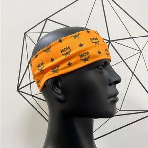 Orange and black headband
